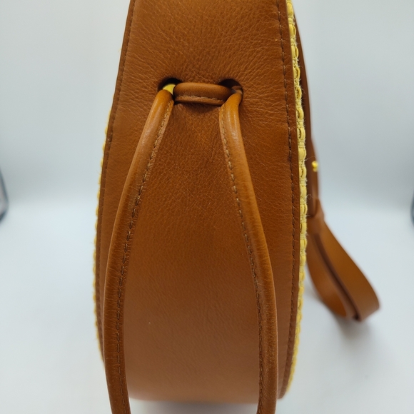 🌼 Mansur Gavriel Raffia & Leather Mini Bag. Resort Chic, Authentic & Stunning - Picture 6 of 9